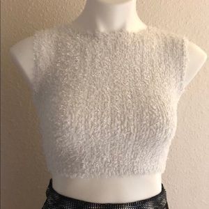 White crop top